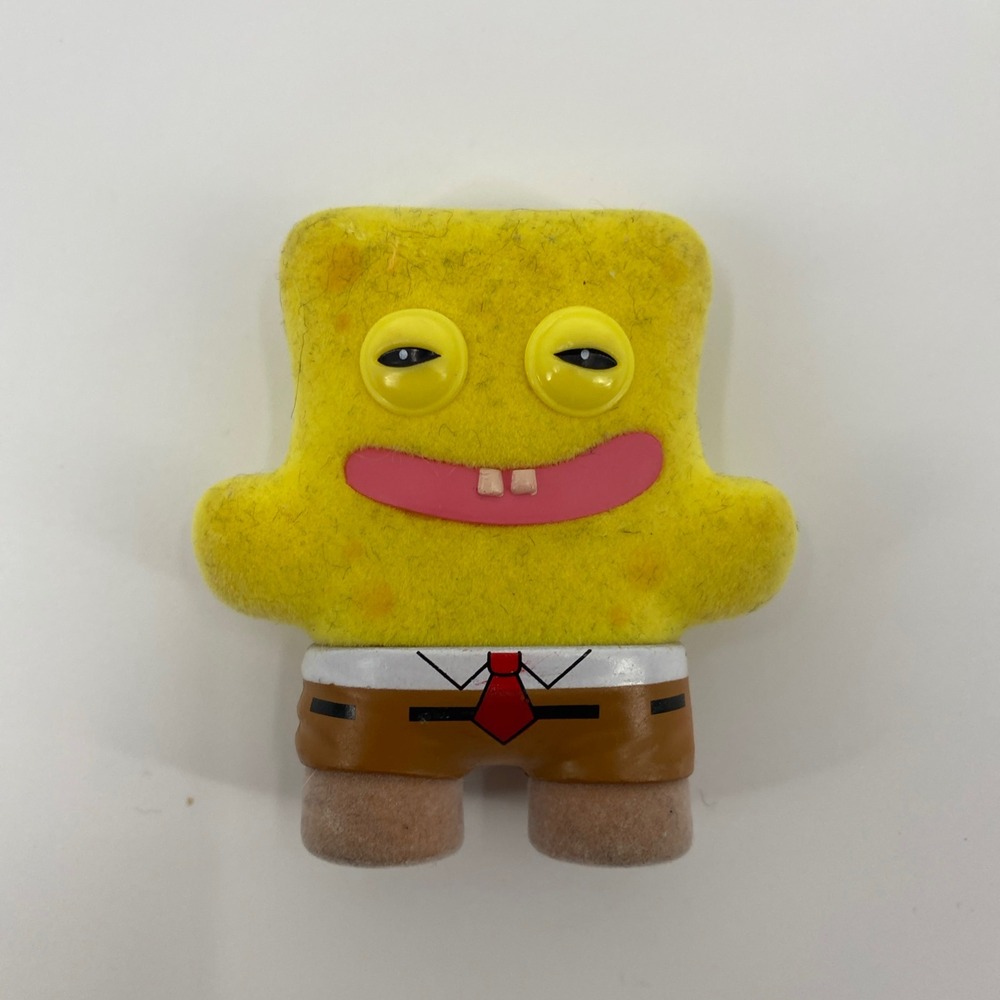 Fuggler Spongebob Squarepants Figure Yellow Fuzzy Mini Toy 2023 Monster Toy